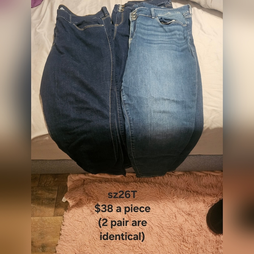 Dark and Light Blue Denim Jeans